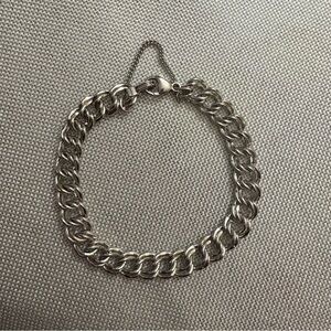 James Avery Large Heavy Curb Charm Bracelet